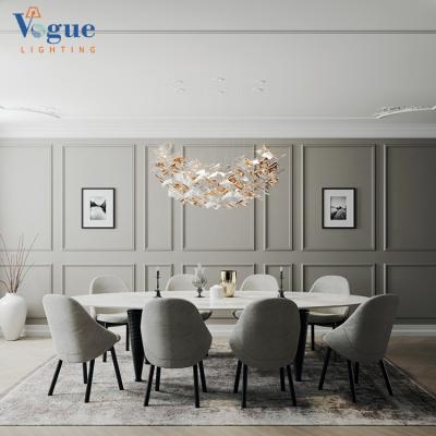 China Modern Factory Customized Modern Fancy Handmade Glass Restaurant Restaurant Indoor Hotel Decoration Chandelier for sale