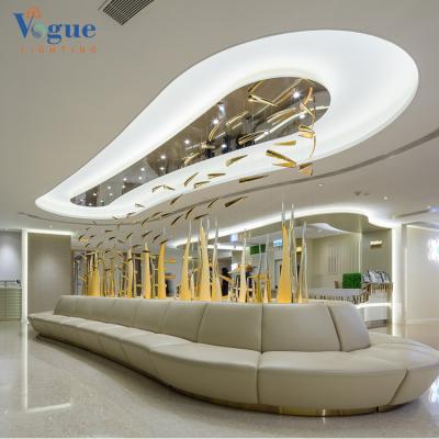 China China wholesale modern decoration hotel villa indoor lobby ceiling hanging luxury chandelier pendant lamp for sale