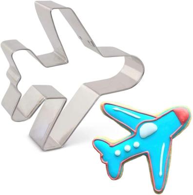 China Sustainable High Quality Plane Shape Biscuit Biscuit Cutters Mold Stainless Steel Biscuit Tools for sale