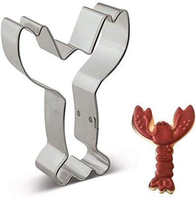 China Custom Viable Lobster / Grass Carp Cookie Cutter Stainless Steel Cookie Cutter Cookie Cutter Set for sale