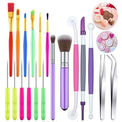 China Viable DIY Sugar Craft Tool Fondant Cake Paint Brush Edible Glitter Cake Decorating Pen Pastry Pen for sale