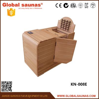 China Portable Computer Control Panel Near Far Infrared Finnish Sauna Mini Sauna For Half Body for sale