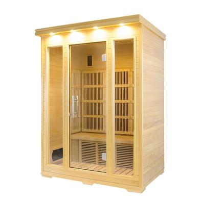 China Stylish Indoor Wooden Infrared Computer Control Panel Steam Sauna Dry Room KN-003B-1 for sale