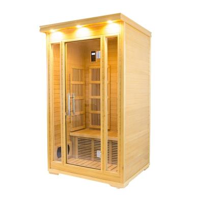 China Stylish Indoor Wooden Infrared Computer Control Panel Steam Sauna Dry Room KN-002B-1 for sale