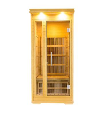 China Stylish Indoor Wooden Infrared Computer Control Panel Steam Sauna Dry Room KN-001B-1 for sale