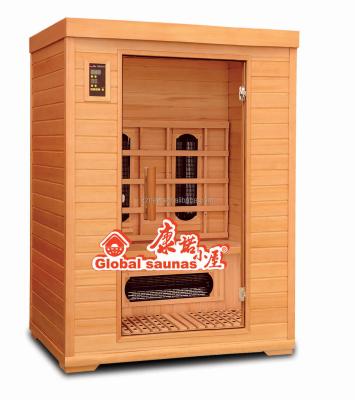 China Computer control panel heilsa sauna infrared sauna room for two person KN-002A for sale