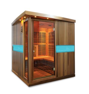 China New Design Computer Control Panel Outdoor Sauna Room With Carbon Heater And Far Infrared Sauna Steam Combo Sauna Room for sale