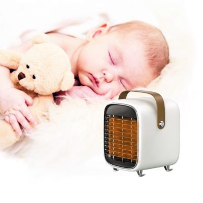 China Portable Mini Retro Space Heater With PTC Car Air Heater Usb High Quality Ceramic Electric Fan Smart Staff CE China for sale