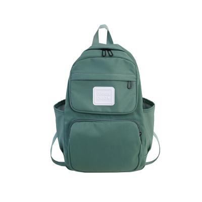 China Gray Backpack Women's Polyester High School Waterproof Fashion Travel Backpack for sale