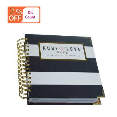 China 2020 custom high quality spiral day planner printing service for sale