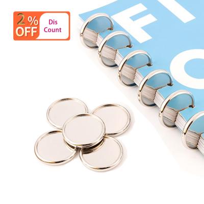 China Custom heart-shaped electroplated notebook plastic disc binding tray plastic 360 degree rotatable disc buckle for sale