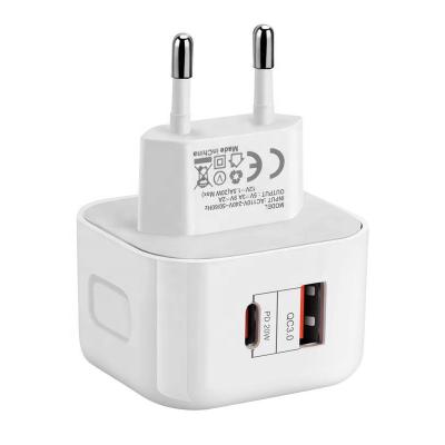 China Cantell Quick Charge 3.0 QC UK/US/EU Plug Palladium 20W QC3.0 USB Charger Mobile Phone Type C Fast Charger For iPhone for sale