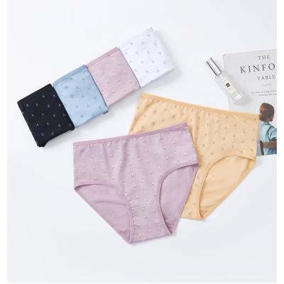 China New Design Comfortable Anti-Static Fashion Printing Cotton Plus Size Women Briefs Lady Girl Underwear Panties for sale