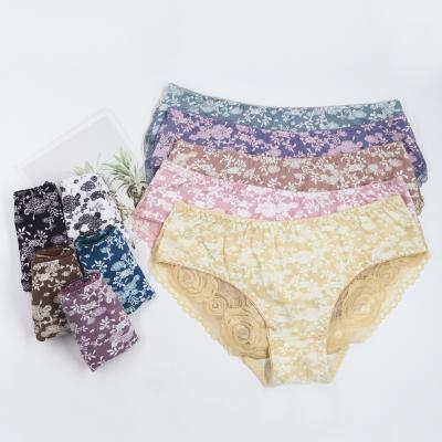 China NEW Fashion Antibacterial ORIGINAL Milk Silk Printing Ladies Underwear Pants Sexy Designs for sale