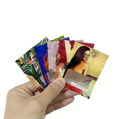 China Customized Printing 3.5 Mil Zip Lock Mylar Pouch For Food And Snacks Storage for sale