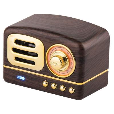 China No Style Classic Walnut Vintage Wooden Portable Speaker And Horn Retro Speaker Wireless Speaker for sale