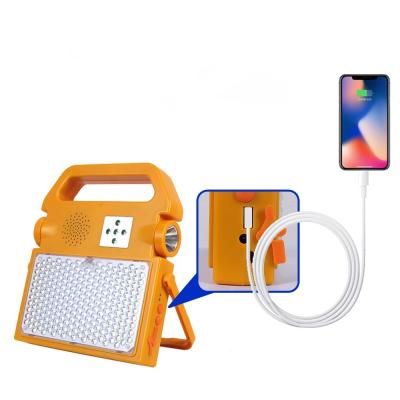 China Outdoor Rechargeable Camping Led Solar Camping LED Flood Light Solar Flashlights High Quality Torches Rechargeable Solar Flood Light for sale