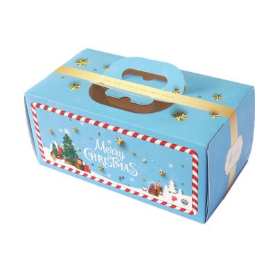 China Easy To Carry Candy Wholesale Paper Box Crossed Out Dot Gifts Kids Birthday Party Mini Cake Box for sale