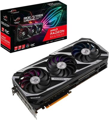 China 2022 Brand New RX6700 XT 12GB 192Bit GDDR6 Workstation for ASUS ROG Strix AMD Radeon RX 6700 XT OC Edition Non-LHR Gaming Graphics Card for sale