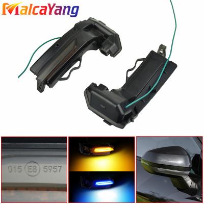 China LED Turn Signal Light Dynamic Blue With Yellow For Audi Q2 2018 2019 2020 / Q3 2019 2020 Dynamic LED Turn Signal Light Mirror Lights for sale