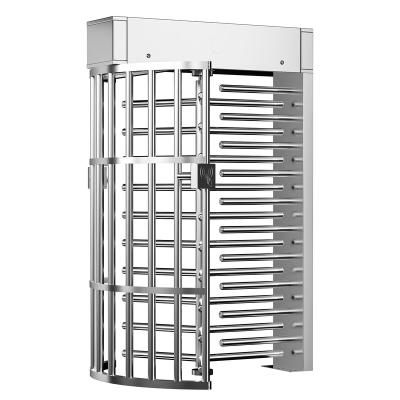 China 304 Stainless Steel Semi Automatic Full Height Revolving Turnstile Gate With Access Control System Full Height Turnstile Terminal for sale