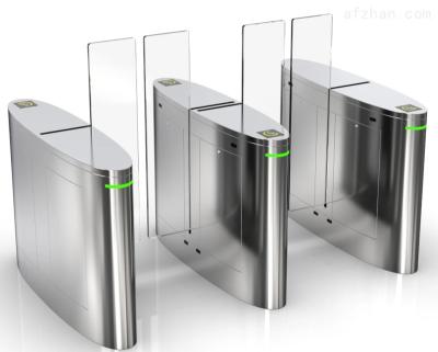 China 304 Stainless Steel Biometric Airport Turnstile Gate Solution Glass Turnstile Sliding Security Gate Terminal for sale