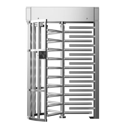 China Heavy DutyTurnstile Office School Park Supermark Underground With Fingerprint Musemum Full Height Turnstile Gate Access Control Revolving Turnstile for sale