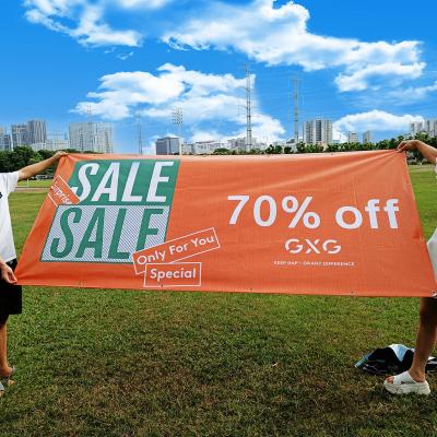 China Custom Printing Outdoor Wall Market Party Promotional Flags Wedding Roll Up Flags Banners for sale