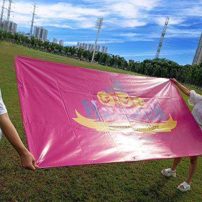 China Advertising Display Banners Custom Printing Happy Birthday Outdoor Christmas Party Promotional Flags Roll Up Banners for sale