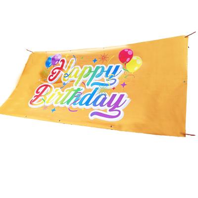 China Healthcare Institutes Outdoor Wedding Party Custom Printing Promotional Flags Roll Up Flags Mesh Banners for sale