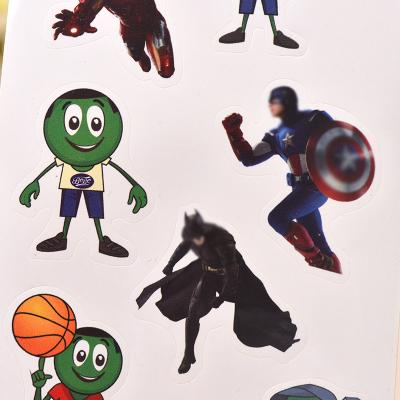 China Factory Customized PVC Printed Cute Cartoon Sticker Kiss Waterproof Cut Waterproof for sale