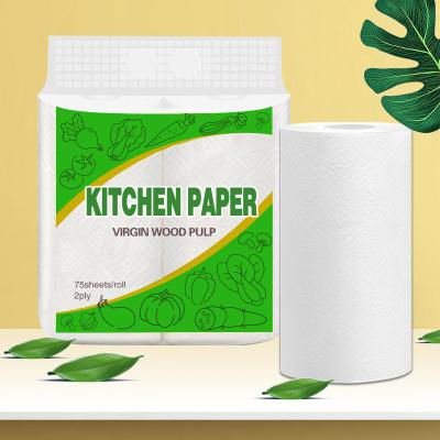 China Kitchen Room Strong Oil Absorption Paper Towel Kitchen Full Embossed Paper Kitchen Individually Wrapped for sale