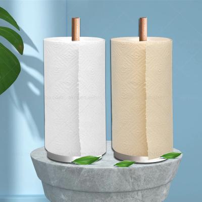 China Wholesale Kitchen Piece Embossed Cheap Price High Quality Soft White Disposable 2 Layer Kitchen Towel Paper Roll With Custom Logo for sale