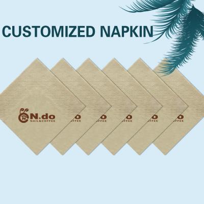 China White Wholesale Customized Napkin Customized Napkins Disposable Napkin Printing Wrapping Paper With Logo for sale