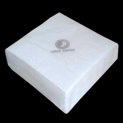 China 2 ply 330 size white disposable color towel custom printed custom printed napkins with logo for sale