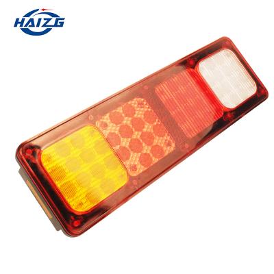 China Truck Car Trailer Truck Rectangle Led Tail Light Indicator Turn Stop Brake Lamp Reverse Fog Lamp Position Rear LightHot for sale