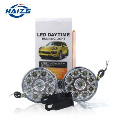 China car led daytime running light auto part 9smd led headlight fog lamp car headlight car daytime running light for sale