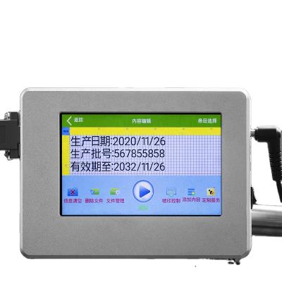 China Portable Multicolor Industrial Inkjet Printer Hotels Date Code Batch Coding Valid Date Due Date QR Code Printer Printing Machine for sale