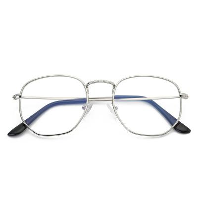 China OPTICAL FRAME Fashion Adult Black Silvery Gold Square Eye Oversized Coating Glasses for sale