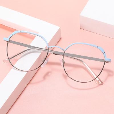 China Fashionable OPTICAL FRAME Glass Frame For Women Metal Frame Optical Frame Glasses For Girl Custom Logo for sale