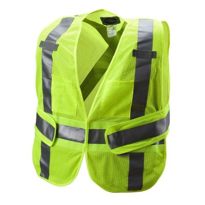 China Lightweight SALE-Well Adjustable Enhanced Visibility 5 Point Loose Mesh Safety Vest for sale