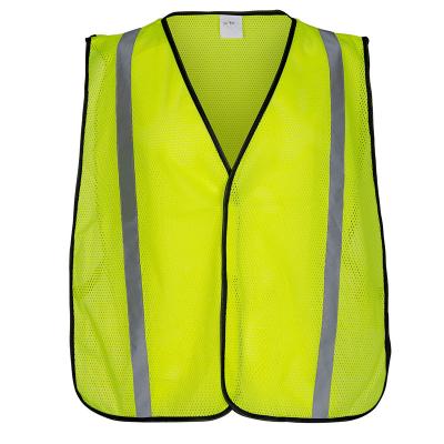 China High Quality 100% Basic Breathable Popular High Visibility Mesh Polyester Vest Safety Safety Vest With Hook And Loop Closure for sale