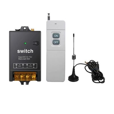 China Irrigation Radio Switch RF433 30A 12V-72V High Power DC Ignition Remote Control Remote Control About 2000-3000M Distance for sale