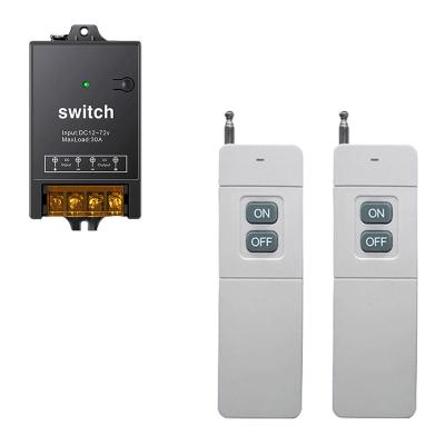 China Smart Home Appliances Radio Remote Control Switch RF433 About 3000M DC 12-72V 30A Used to Control Lights and Process Irrigation for sale