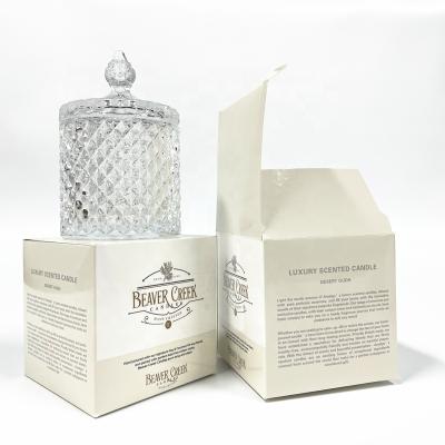 China Eco friendly recycled materials simple design paper candle box cheap boxes for packiging candles candle post box for sale