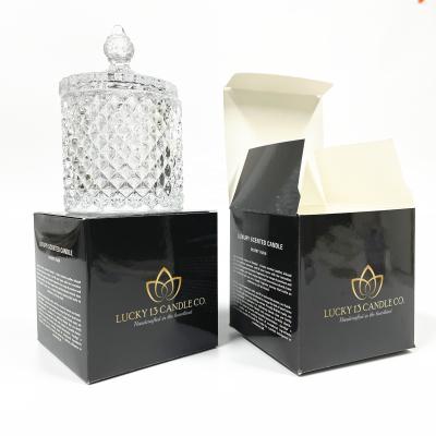 China Recycled Materials Customized LOGO Printing Candle Box Eco Friendly Candle Packing Box for sale