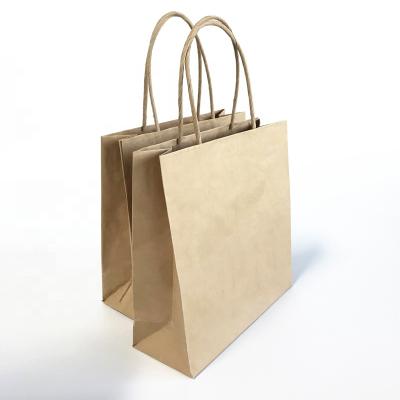 China Paper Bag Brown Craft Paper Bag Disposable Customizable Cheaper Shopping Paper Bag For Package Food for sale