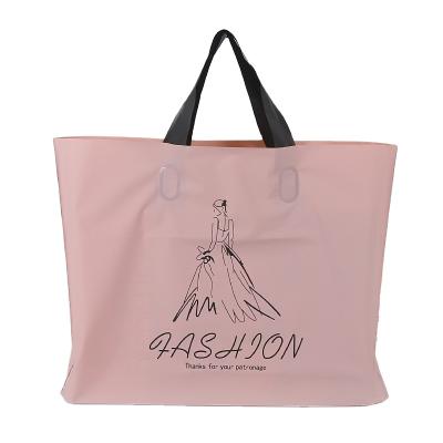 China LOGO Printing Recyclable Cheap Custom Clothes Packing Shopping Bag Plastic Biodegradable Plastic Bags for sale