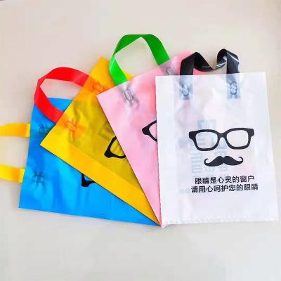 China Buying hpt cheap custom printing large logo pink black plastic bags 1kg recyclable for sale