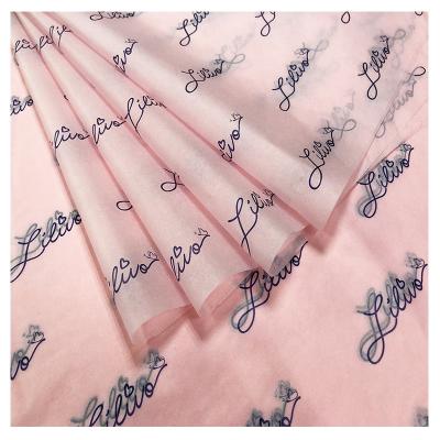 China Company Custom Moisture Proof Cheap Logo Printing Kraft Paper Biodegradable Custom Paper Wrapping Clothes for sale